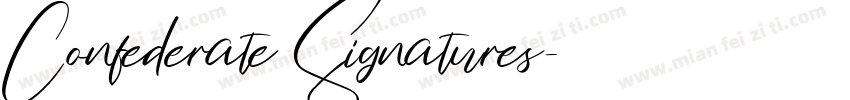 Confederate Signatures字体转换